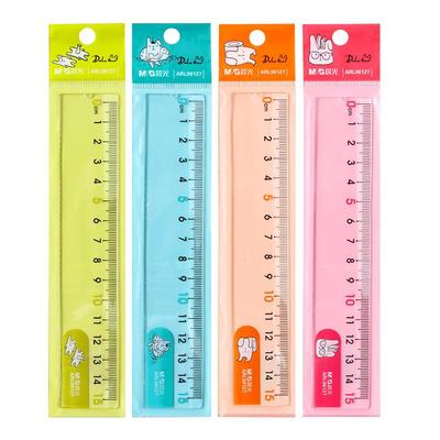 带波浪线塑料直尺直尺晨光