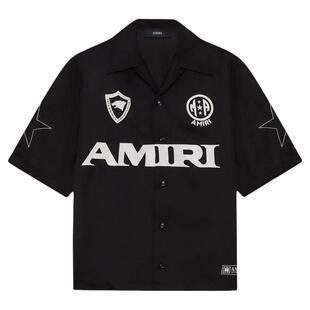 【新品直降】AMIRI2026夏季新品男士LOGO运动风格徽章衬衫