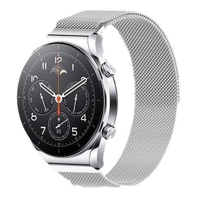 适用小米watchS1表带磁吸钢表带