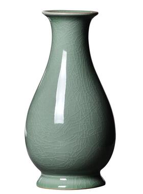 大号青瓷家用供佛中式风台面花器