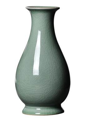大号青瓷家用供佛中式风台面花器