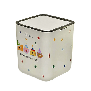 Ins风桌面垃圾桶迷你小号垃圾盒带盖家用卧室客厅桌上收纳纸篓