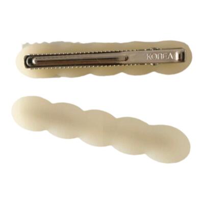 可爱~糖果色圆圆的波浪发夹