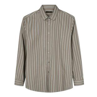 才子男装休闲长袖羊毛衬衫男2025春秋新款莫代尔商务品牌条纹衬衣