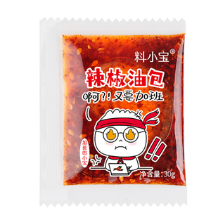 料小宝外卖辣椒油油泼辣子凉拌商用小包红油辣子四川风味辣椒油
