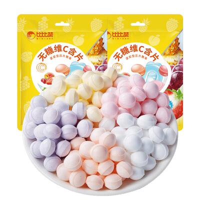 比比赞无糖维C薄荷糖商用批发