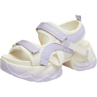 天美意老爹运动厚底凉鞋女外穿沙滩休闲凉鞋子夏新款KD028BL4