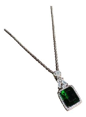 哥伦比亚祖母绿宝石戒指 古董感 镀18K金 孔雀绿几何锆石耳环套装