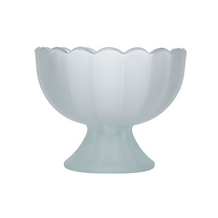 {雪中碗 半雪纷纷故人来}中古雪浅玻璃甜品杯 日式冰淇淋碗高足杯