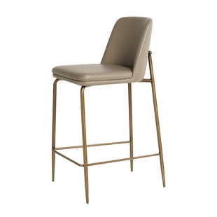 法式岛台餐椅吧台椅子轻奢高级感 设计师款厨房高脚凳子舒适吧凳