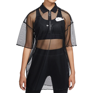 Nike/耐克正品当季新款女子运动裙网纱休闲连衣裙DD4526-580