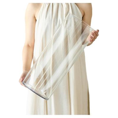 花瓶摆件客厅插花防摔轻奢高级感亚克力透明水养玫瑰百合高直筒大