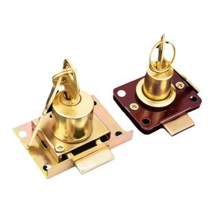 抽屉锁柜子暗装柜门家具锁办公桌柜子锁家用加长衣柜床头柜锁扣锁