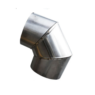 直径100mm-220mm不锈钢波纹弯头柴火炉壁炉三通雨帽加厚排烟弯头