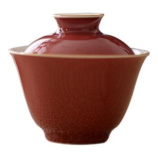 谈得来茶事妙造颜色釉沁泉盖碗泡茶碗景德镇高温陶瓷功夫茶具新品