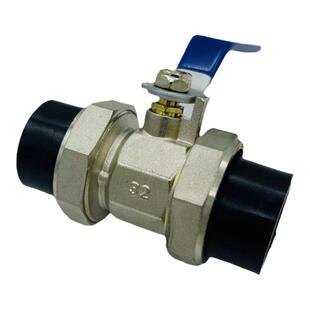 PE双活接球阀电镀工程自来水管阀门开关4分6分1寸20全铜家装精品