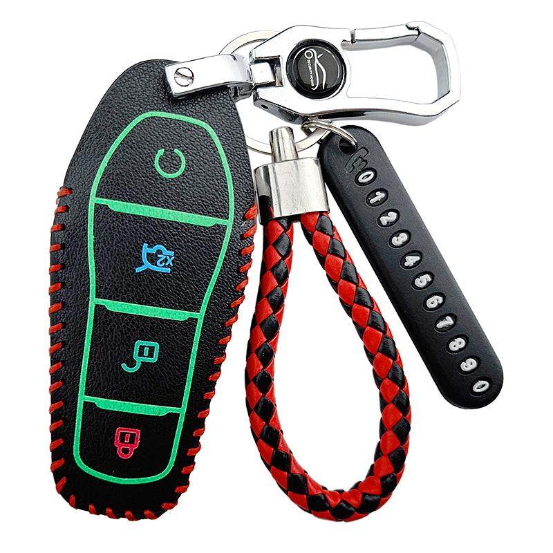 比亚迪宋PLUS新能源钥匙套汉元pro秦PLUS唐e2海豚e3宋MAX汽车包扣