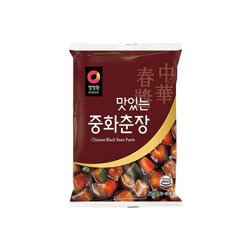 整箱韩国进口清净园春酱250g中华春酱韩式炸酱面杂酱面韩国黑炸酱
