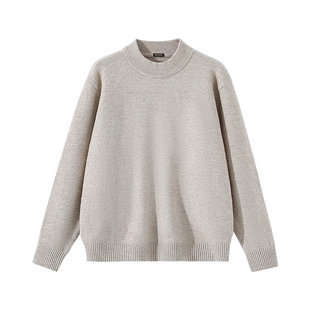 GV真维斯毛衣男款冬季2025新款冬季男士内搭上衣半高领针织衫男C