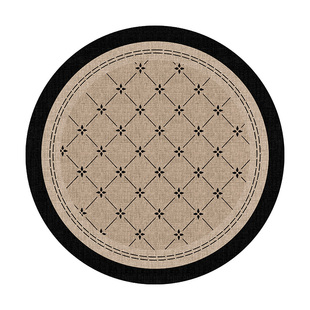 圆形钢琴地垫家用隔音降噪法式减震吸音防滑垫复古风耐脏免洗地毯