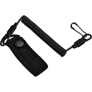 H26户外挂腰带防丢防抢钥匙链扣弹性伸缩绳安全挂绳枪绳腰挂