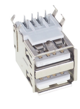 USB-A母A型AF双层USB-A母接口