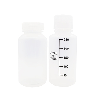 PP耐酸碱塑料瓶带刻度试剂瓶耐高温留取样瓶生化试剂瓶大广小口瓶