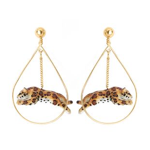 【官方授权】NACH娜趣法国正品小众设计师品牌猫科动物水滴形耳钉