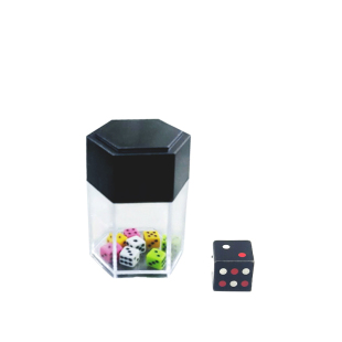 包邮彩色爆炸骰子色子筛子变礼物送女友近景儿童益智魔术道具近景