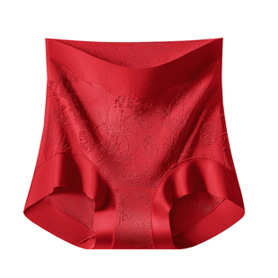 好宠本命年红色内裤女高腰收腹属马新年送礼抗菌大码胖mm2026新款