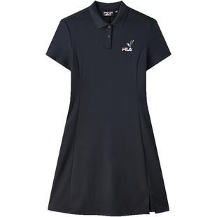 FILA斐乐女子连衣裙夏季基础裙子休闲时尚优雅百搭潮流女士运动裙
