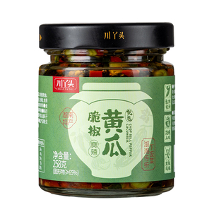川丫头剁椒黄瓜皮下饭菜脆爽黄瓜条湖南特产腌制咸菜酱菜榨菜即食