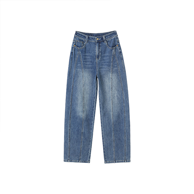 【直播专享价】立体弧线剪裁显瘦弯刀牛仔裤2025春季新款休闲裤