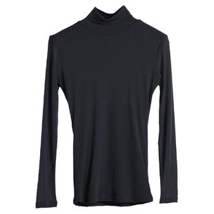 百搭高领纱衣打底衫女长袖沙体t恤网纱上衣内搭黑色薄纱网衫秋装