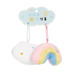 伶俐兔子挂件玩偶公仔钥匙扣可爱小毛绒玩具女孩书包cp挂饰送女友