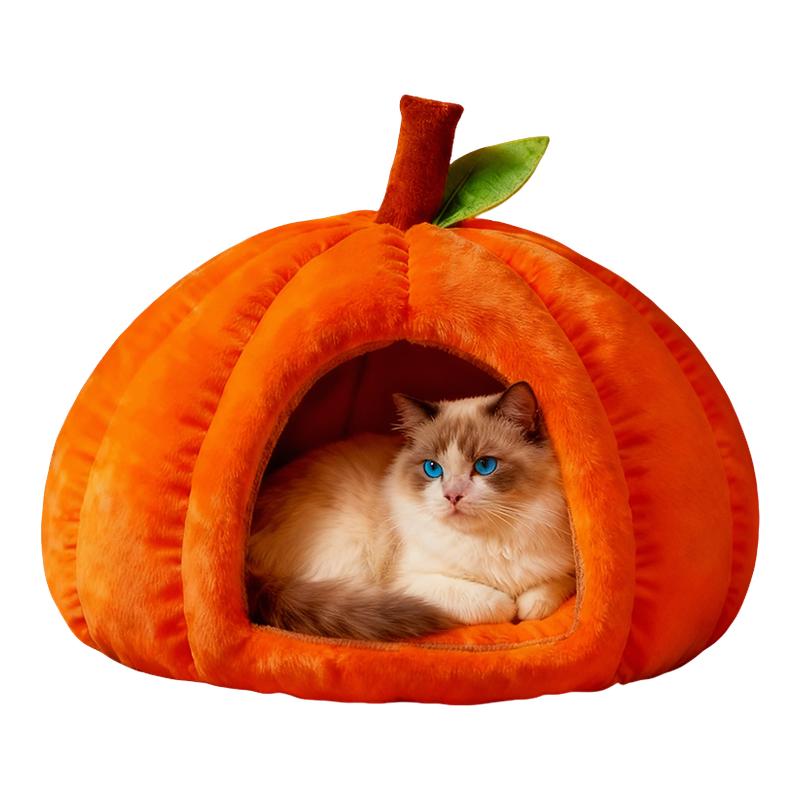 猫窝冬加厚半封闭保暖猫咪睡垫