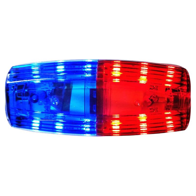 警示闪光灯爆闪灯红蓝LED充电肩灯肩夹闪烁灯巡逻代驾交通信号灯