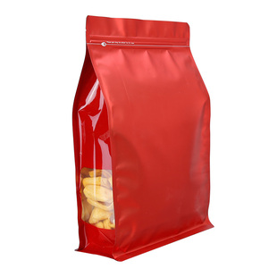 定制彩色八边封铝箔自封袋猫粮狗粮饲料密封袋茶叶干果品包装袋子