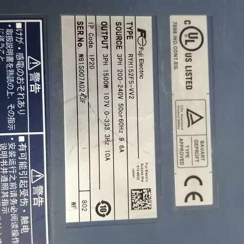 议价RYH152F5-VV2富士伺服驱动器成色如图议价