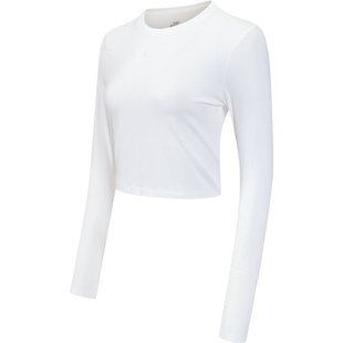 NIKE耐克女子NSW NK CHLL KNT LS CRP运动休闲长袖T恤HF5323-100