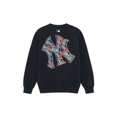 MLB情侣NY彩色大标印花圆领卫衣