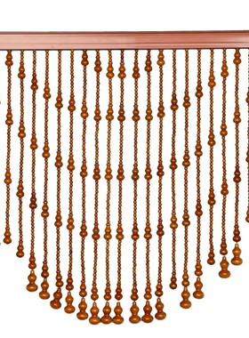 卫生间卧室桃木门帘免打孔葫芦