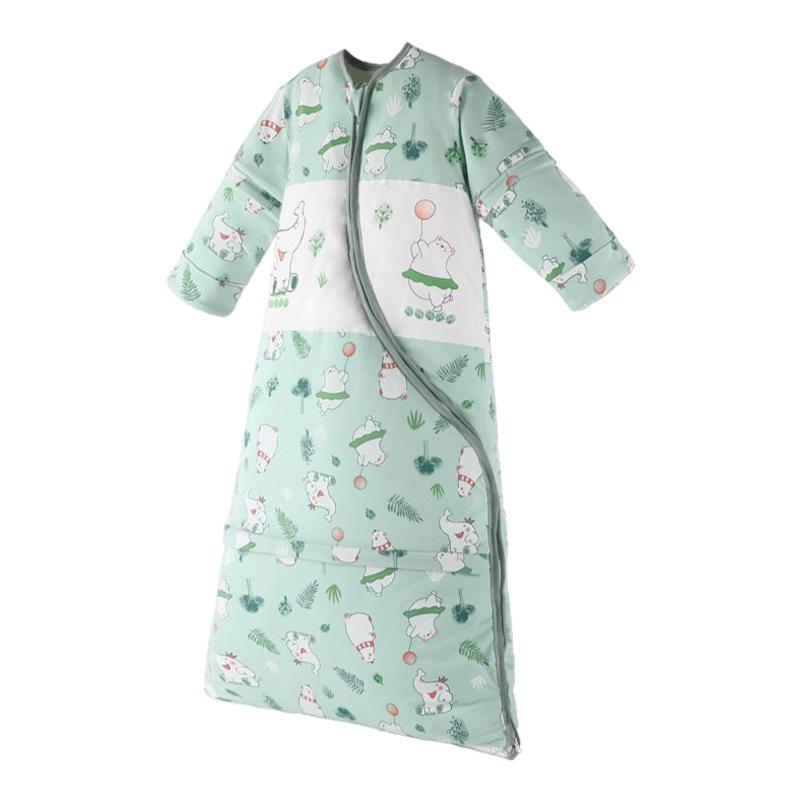 婴儿睡袋秋冬季加厚可脱胆宝宝纯棉薄夹棉儿童防踢被神器四季通用