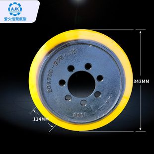 厂家现货永恒力驱动轮343 90带倒角驱动轮万向轮行驶轮导向轮 114