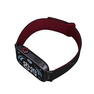 新款黑配酒红适用红米Watch6表带