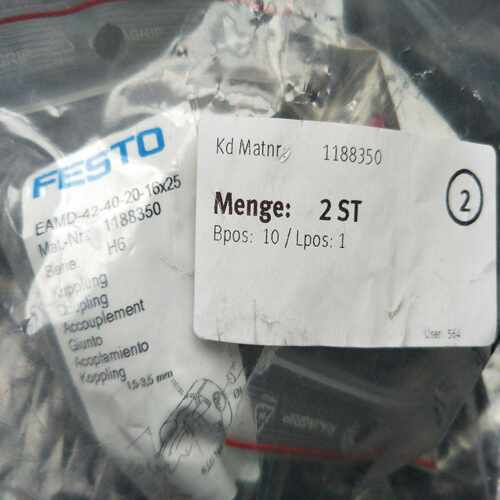 议价全新原装正品FESTO 1188350 EAMD-42-40-20-16X25 联轴器