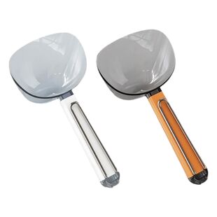 舀米勺多功能厨房家用食品五谷杂粮勺子创意挖面勺零食封口夹量勺