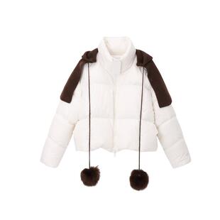 REVAN芮范设计师款帽子披肩泡芙羽绒服RM90501242