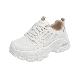 踩屎感厚底运动鞋女款2026年新款春季增高休闲鞋显脚小百搭老爹鞋