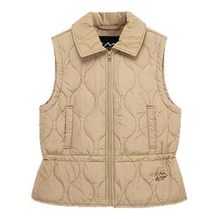 Ozark奥索卡马甲户外防风保暖时尚百搭束腰夹棉马甲女款